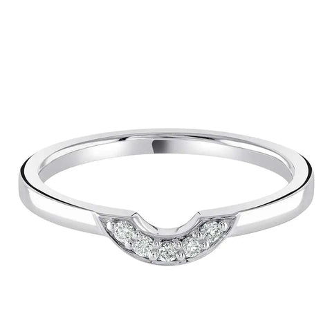 Diamond Set U Shape Band