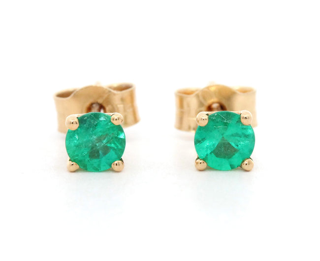 Emerald Stud Earrings