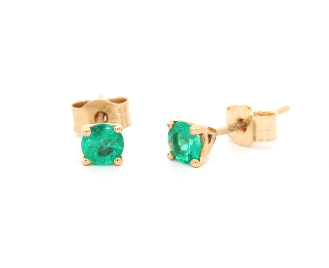 Emerald Stud Earrings