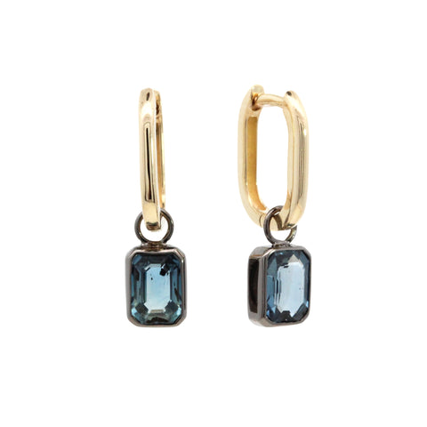 'Frost' Sapphire Charm Earrings