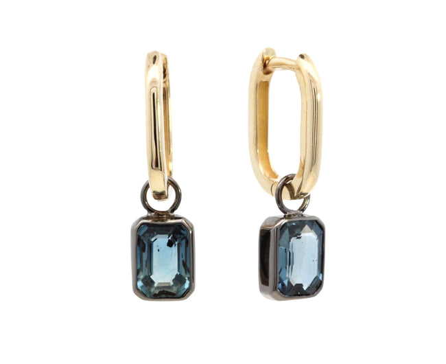 'Frost' Sapphire Charm Earrings