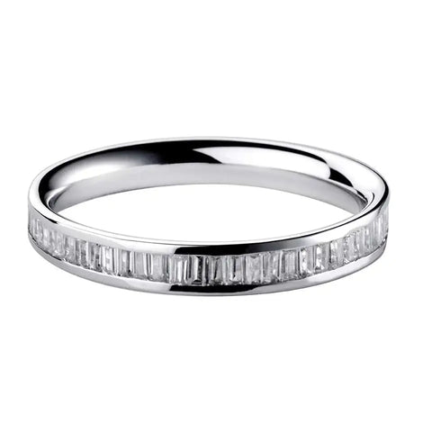 Channel Set Baguette Diamond Band