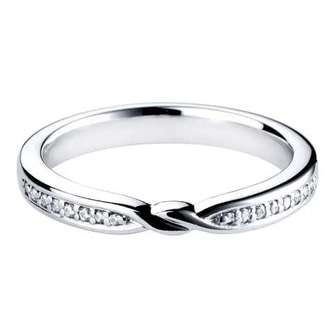 Diamond Set Twist Band