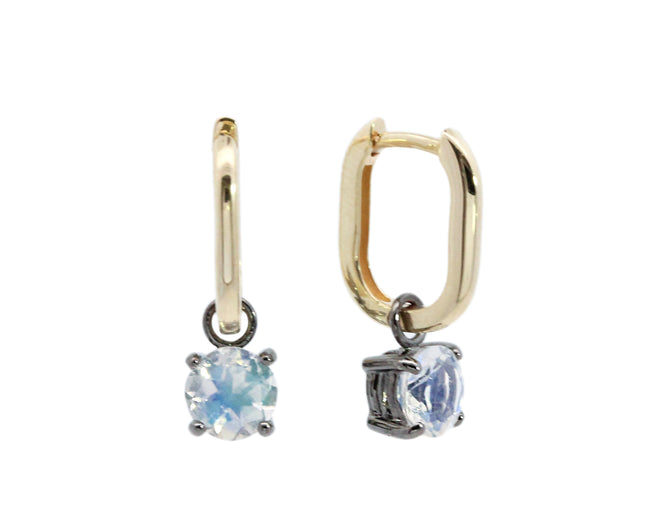 'Snowdrop' Labradorite Charm Earrings