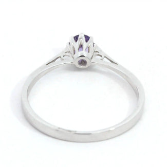 Purple Sapphire Promise Ring